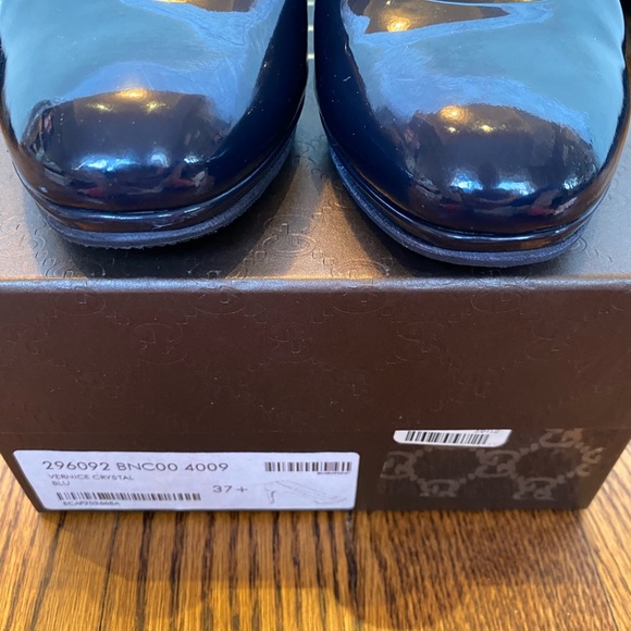 Gucci Navy Blue Patent Platform Pumps - Picture 7 of 11
